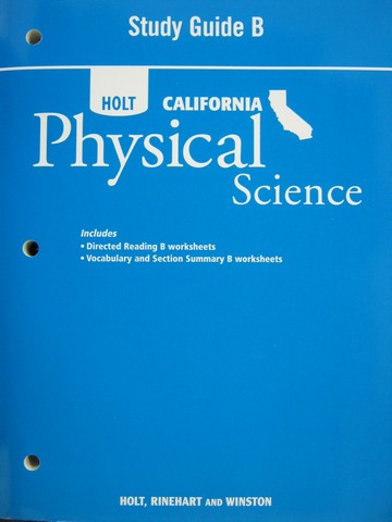 (image for) California Physical Science Study Guide B (CA)(P)