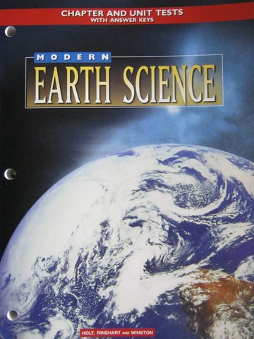 (image for) Modern Earth Science Chapter & Unit Tests with Answer Keys (P)