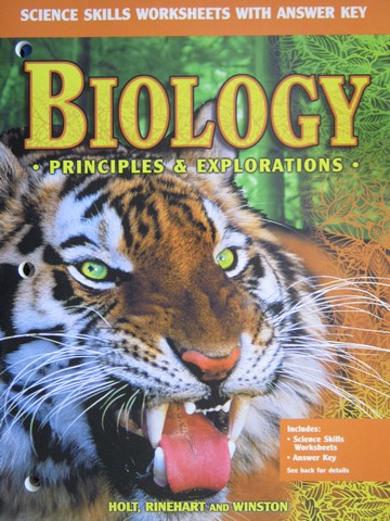 (image for) Biology Principles & Explorations Science Skills Worksheets (P)