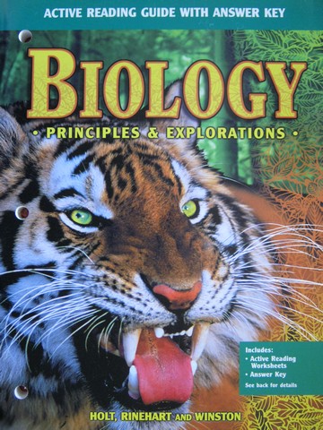(image for) Biology Principles & Explorations Active Reading Guide (P)