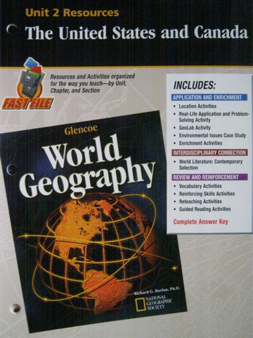 World Geography Unit 2 Resources (P) by Richard G Boehm [007825793X ...