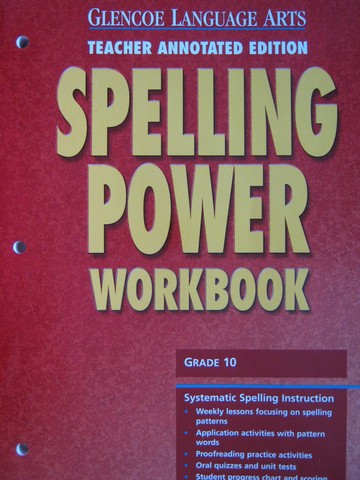 (image for) Spelling Power 10 Workbook TAE (TE)(P)