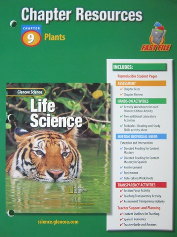 (image for) Glencoe Life Science Chapter Resources 9 Plants (P)