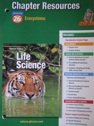 (image for) Glencoe Life Science Chapter Resources 26 Ecosystems (P)