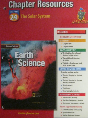 Glencoe Earth Science Chapter Resources 22 (P) [0078269539] - $18.95