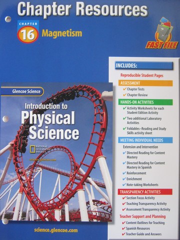 (image for) Introduction to Physical Science Chapter Resources 16 (P)