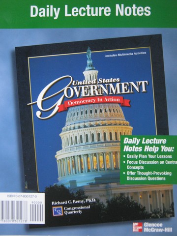 (image for) United States Government Daily Lecture Notes (Spiral) by Remy