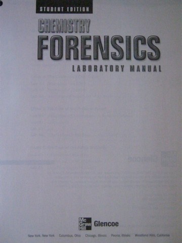 (image for) Chemistry Forensics Laboratory Manual Student Edition (P)
