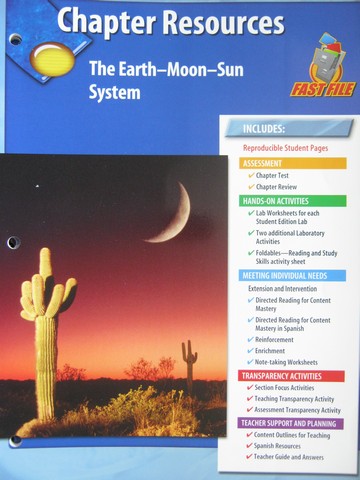 (image for) Glencoe Physical Science Chapter Resources Earth-Moon-Sun (P)