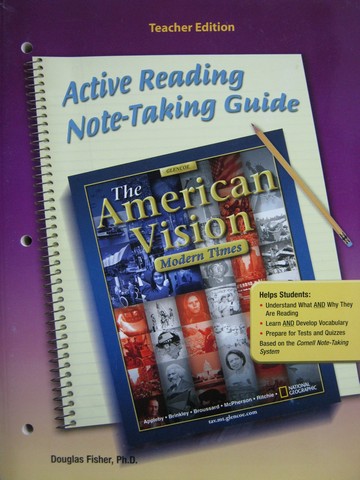(image for) American Vision Active Reading Note-Taking Guide TE (TE)(P)