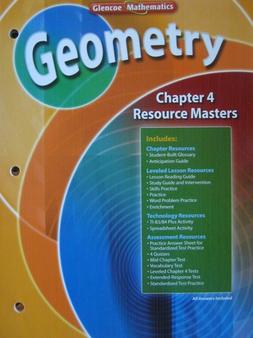 (image for) Glencoe Geometry Chapter 4 Resource Masters (P)