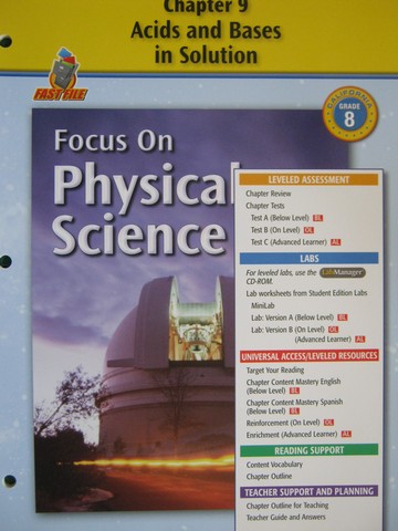 (image for) Focus on Physical Science Chapter Resources 9 (CA)(P)