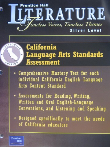 (image for) Literature Silver Level Language Arts Standards (CA)(P)
