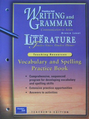 (image for) Writing & Grammar Bronze Vocabulary & Spelling Practice (TE)(P)