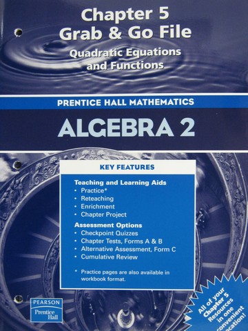 (image for) Algebra 2 Chapter 5 Grab & Go File (P)
