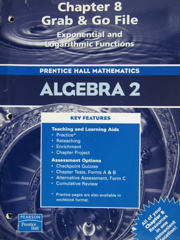 (image for) Algebra 2 Chapter 8 Grab & Go File (P)