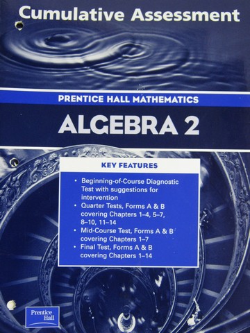 (image for) Algebra 2 Cumulative Assessment (P)
