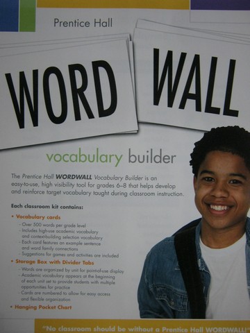 (image for) Word Wall Vocabulary Builder Vocabulary Cards (Pk)