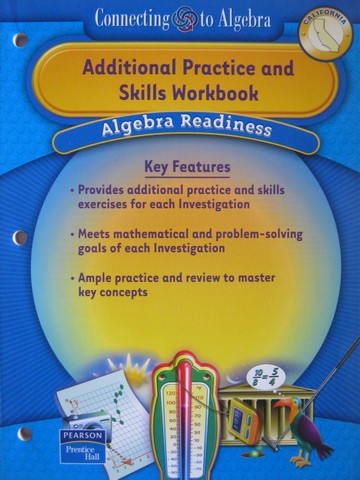 (image for) Algebra Readiness Additional Practice & Skills Workbook (CA)(P)