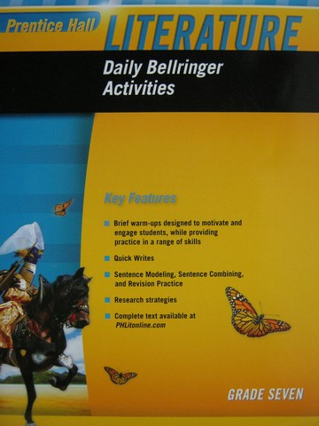 (image for) PH Literature 7 Penguin Edition Daily Bellringer Activities (P)