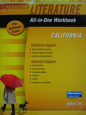 (image for) Pearson Literature 6 Penguin Edition All-in-One Workbook (CA)(P)