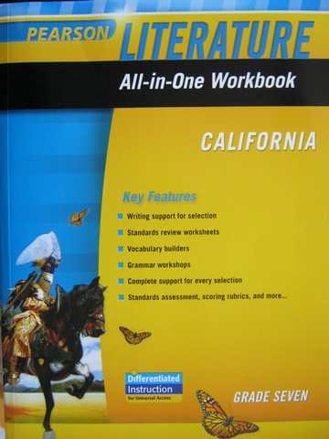 (image for) Pearson Literature 7 All-in-One Workbook (CA)(P)