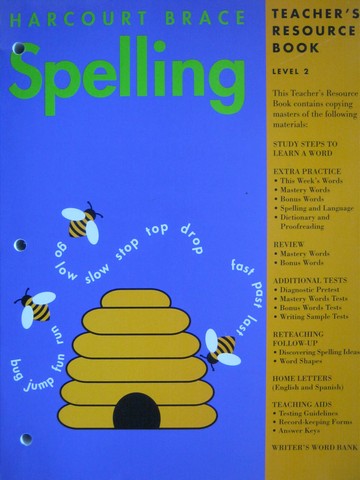 (image for) Harcourt Brace Spelling 2 Teacher's Resource Book (TE)(P)