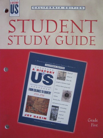 (image for) A History of US 3e 5 From Colonies to Country Study Guide (CA)(P