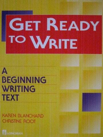 (image for) Get Ready to Write A Beginning Writing Text (P) by Blanchard,