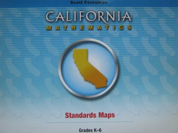 (image for) California Mathematics K-6 Standards Maps (CA)(Spiral)