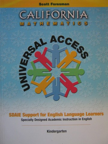 (image for) California Mathematics K Support for English Language (CA)(P)