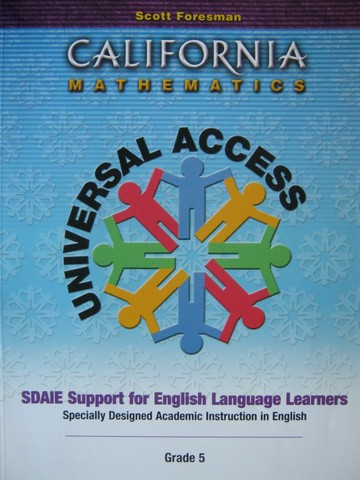 (image for) California Mathematics 5 Support for English Language (CA)(P)