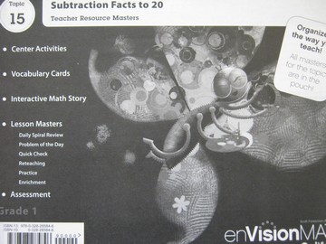 (image for) enVision Math California 1 Topic 15 TRM (CA)(TE)(P)