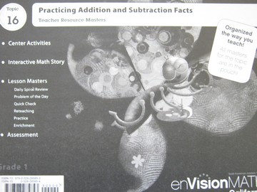 (image for) enVision Math California 1 Topic 16 TRM (CA)(TE)(PK)
