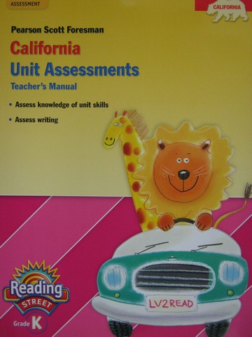 (image for) Reading Street K California Unit Assessments TM (TE)(P)