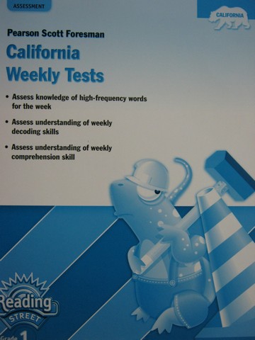 (image for) Reading Street 1 California Weekly Tests (CA)(P)