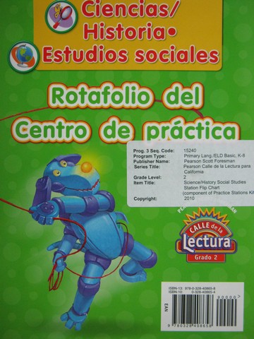 (image for) Calle de la Lectura 2 Ciencias Historia Estudios sociale(Spiral)