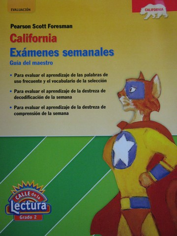 (image for) Calle de la Lectura 2 California Examenes Semanales (CA)(TE)(P)