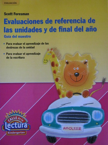 (image for) Calle de la Lectura K Evaluaciones de referencia TE (TE)(P)