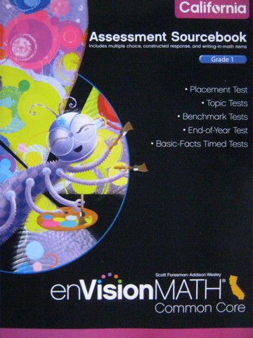 (image for) enVision Math California Common Core 1 Assessment Sourcebook (P)