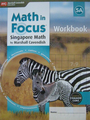 (image for) Math in Focus 5A Common Core Workbook (P) by Kheong,