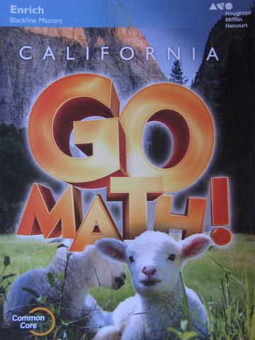 (image for) California Go Math! K Common Core Enrich Blackline Masters (P)