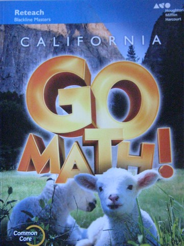 (image for) California Go Math! K Common Core Reteach Blackline Masters (P)