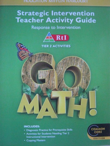 (image for) Go Math! 1 Common Core Tier 2 Activities TG (TE)(P)