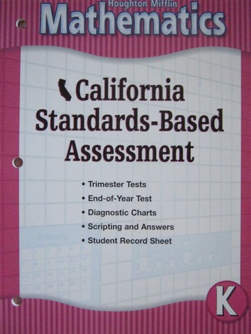 (image for) HM Mathematics K California Standards-Based Assessment (P)
