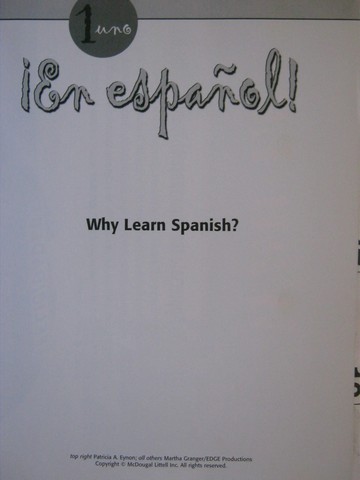 (image for) En espanol! 1 Why Learn Spanish? Poster Pack (Pk)