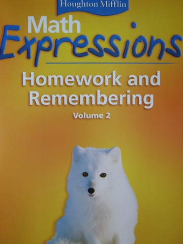 grade 4 math expressions homework and remembering book