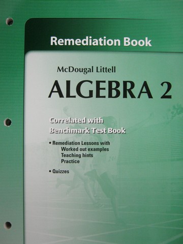 (image for) ML Algebra 2 Remediation Book (P)