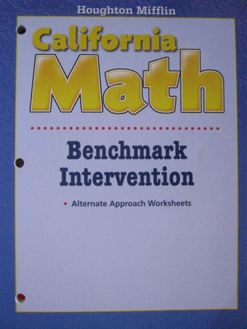 (image for) California Math 4 Benchmark Intervention (CA)(P)