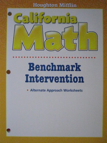 (image for) California Math 5 Benchmark Intervention (CA)(P)